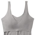 thumbnail image 6 of Sillenn Built In Bra Tank Tops Back V Neck Vest Summer Cami Shirt U-Back Tank Tops Women's Tank Tops Tank Tops with Built In Bra Layered Tank Tops Workout Cami Tops Gym Tank Tops Light Ashy S, 6 of 9