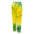 thumbnail image 6 of Bovemsi Womens Pants Women's Spring And Summer Casual 3D Printed Back Pocket Cotton Linen Tie Dye Loose Travel Pants, 6 of 9