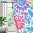 thumbnail image 4 of 2 Panels Set Blackout Curtains Thermal Insulated Sun Protection Room Darkening Drapes for Bedroom Tie-dye Pattern, 4 of 7