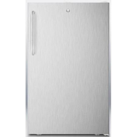 Refrigerator Ada Compliant Lock (FF511LSSTBADA 20 AccuCold FF511LADASERIES ADA Compliant Compact Refrigerator 4.1 cu. ft. Capacity Automatic Defrost Factory Installed Lock Adjustable Shelves & Pro Towel Bar Handle in Stainless)