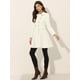 thumbnail image 4 of Abrigo de Invierno con Solapa para Mujer Abrigo con Doble Botonadura blanco M, 4 of 5