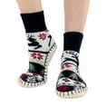 thumbnail image 2 of LazyOne Knitted Slippers, Cozy Slipper Socks for Winter, Unisex (Reindeer Fair Isle, L/XL), 2 of 7