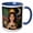 Blue/White, variant on 3drose, Paris - New York Esoteric Design for Travel and Coffee Lover Girls, 15oz Mug