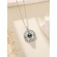 thumbnail image 3 of TANGPOET S925 Necklace Gift for Wife Compass Jewelry Tahitian Black Pearl Necklace Women Anniversary Sterling Silver I'd be Lost without You, 3 of 5