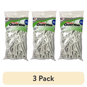 Pride Wood Golf Tees 3-1/4", White, 90 Count