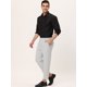 thumbnail image 4 of Lars Amadeus Pantalones de vestir formales para hombre Pantalones de negocios ajustados con frente plano de color sólido Gris claro L Unique Bargains Pantalones, 4 of 6