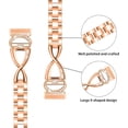 thumbnail image 3 of REQO Compatible with Fitbit Sense/Versa 3 Bands for Women Dressy Metal Wristband Strap Accessory Replacement Bands Bracelet Wristbands for Fitbit Sense/Versa 4/Versa 3 Smartwatch, 3 of 7