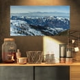 thumbnail image 1 of White Ski Slope Panoramic View - Landscape Artwork Canvas, 1 of 3