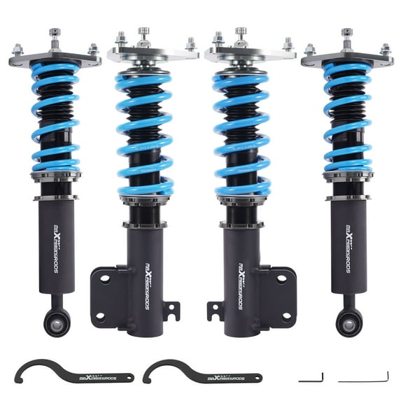 maXpeedingrods Coilover for Subaru Forester SJ 2014–2018, 24 Levels Damper Adjustable Coilovers Suspension Kit Strut, Height Adjustable Spring Shock AbsorberT6 Upgraded Lowering Kits Blue