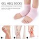 thumbnail image 2 of 4 Pairs of Gel Heel Socks, Soft Heel Socks, Moisturizing Heel Socks, Breathable Heel Socks, Open Toe Heel Socks for Dry, Cracked Heel Skin (16 * 9.5cm), 2 of 5