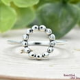 thumbnail image 4 of LD DESIGNS Bead Ball Karma Ring, Ball Open Circle Ring, Karma Ring, Trendy Sterling Silver Geometric Ring, 925 Sterling Silver Bead Ball Karma Ring, 4 of 4