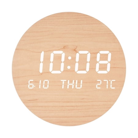 Contemporary LED Clock with Alarm Function Wall Clock for Office Bedroom Use