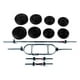 thumbnail image 1 of Kit de Pesas Barra Recta, Barra Triceps, Mancuernas y Discos 28 KG Energym 9034, 1 of 4