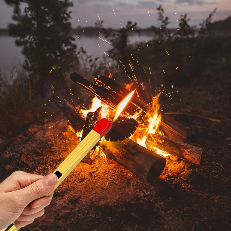 Encendedor En forma De Cerillo,Traditional Soft Flame Lighters Camping  Lighter Collection Cigarette Lighter Cool Novelty Lighter,Yellow