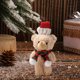 thumbnail image 4 of Adornos navideños, oso de peluche navideño, oso rizado, bufanda roja, peluche, pareja, oso marrón, compañero de mano, materiales de bricolaje, regalo, decoración de pastel, adorno, cachorro de oso de, 4 of 6