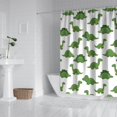 thumbnail image 2 of White Green Dinosaurs Pattern Shower Curtain 72"x72" ,Bathroom Decorative Shower Curtains Set with 12 Hooks,Modern Waterproof Washable Shower Curtain, 2 of 6