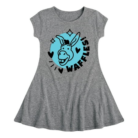 

Shrek - Waffles Donkey - Toddler And Youth Girls Fit And Flare Dress
