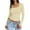 A4-#1Beige, variant on LISTHA Long Sleeve Crop Tops for Women Trendy Y2k T Shirts Basic Square Neck Slim Fit Fashion Shirts Black M