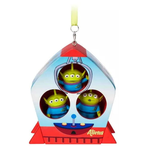 Disney Plays Music Sketchbook Toy Story Aliens Talking Christmas Ornament, Resin/Stone Powder
