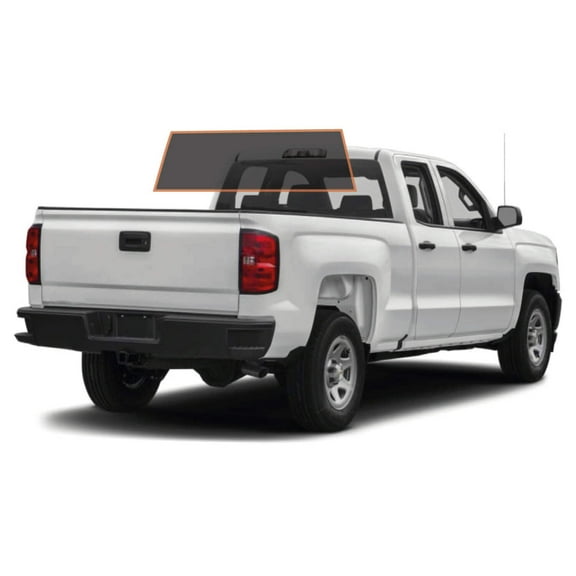 MotoShield Pro Premium Professional 2mil Precut Ceramic Window Tint Film for 2019-2021 Chevrolet Silverado 1500 LD Double Cab — (Rear Windshield 5%) + Lifetime Warranty