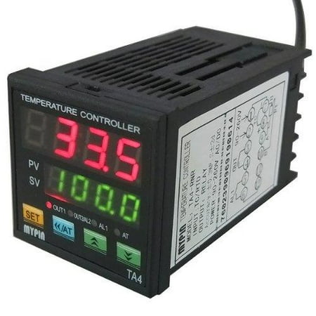 AGPtek Dual Digital F/C Display SSR PID Temperature Controller With 2 Built-in Alarm