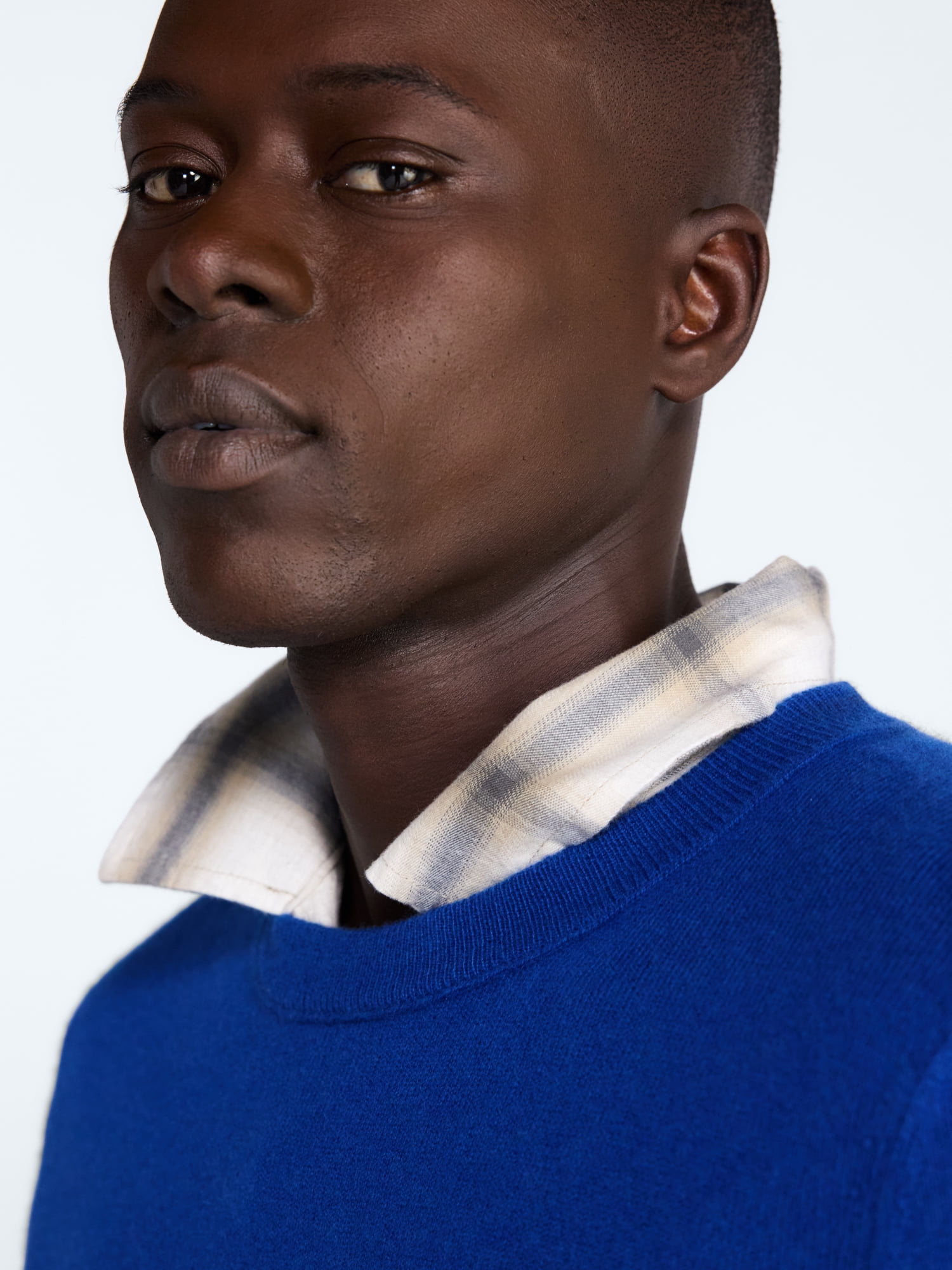 Free Assembly Men’s Cashmere Crewneck Sweater with Long Sleeves, Midweight, Sizes XS-2XL