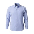 thumbnail image 4 of Afuyipoi T-Shirts Men,Striped Classic Collar Sun Protection Long Sleeve Shirt Blue 2XL, 4 of 7