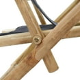 thumbnail image 6 of vidaXL Patio Deck Chair Patio Sling Chair with Headrest for Deck Beach Bamboo, 6 of 7