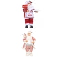 thumbnail image 1 of Juego de 2 figuras Muñeco de Papá Noel Sunnimix Decoraciones navideñas 30 CM, 1 of 8