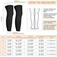 thumbnail image 2 of 2Pairs Kids Long Compression Leg Sleeve Full Length UV Protection for Boy Girl Youth Cycling Basketball Sports, 2 of 7
