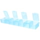 thumbnail image 1 of Pastillero portátil con compartimentos de plástico, organizador de pastillas, mini pastillero (azul), 1 of 5