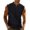 Black, variant on Men’s Button Down Solid Color Summer Tank Top Sleeveless Wide Shoulder Slim Fit