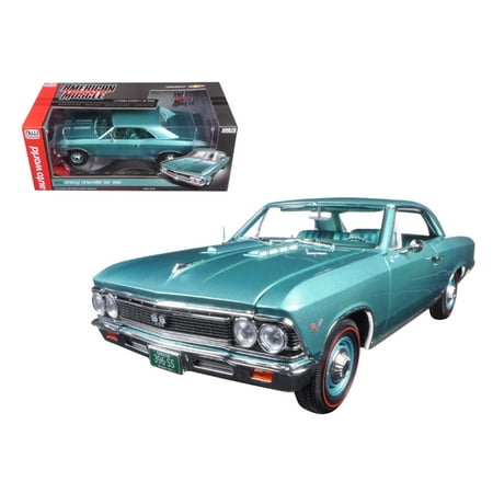 Chevrolet Chevelle Carpet - 1966 Chevrolet Chevelle SS 396 L78 Artesian Turquoise 50th Engine Anniversary Limited Edition to 1002pc 1/18 Diecast
