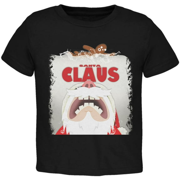 Old Glory Toddler Christmas Santa Jaws Claus Horror Short Sleeve T Shirt