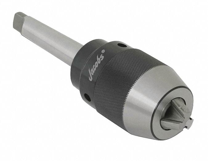 Jacobs Drill Chuck,Keyless,Steel,0.512 