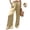 Champagne, variant on Satin Wide Leg Pants for Women Elastic Drawstring Waist Casual Trousers With Pockets for Work Out Party XL