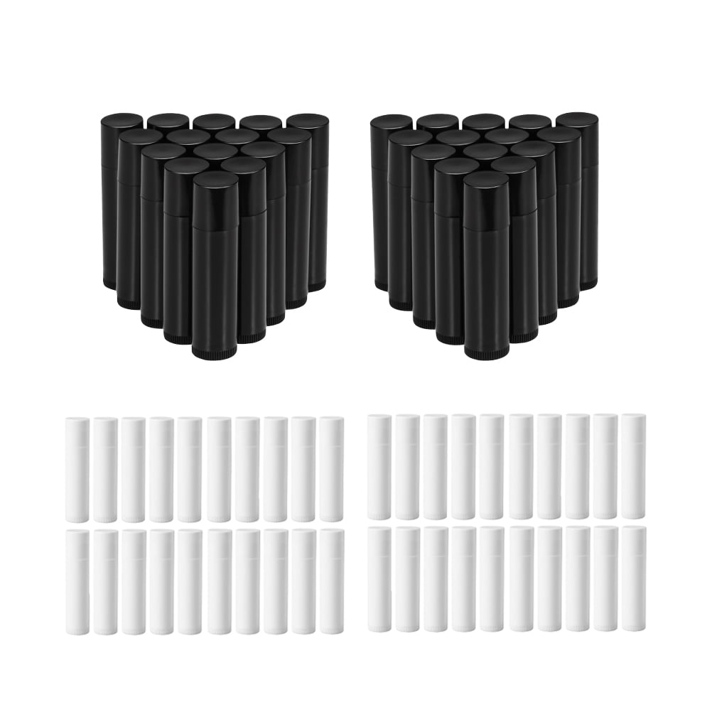 50Pcs 5g DIY Empty Lip Balm Tubes Lip Pomade Storage Container Plastic