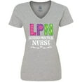 thumbnail image 3 of Inktastic Licensed Practical Nurse LPN Women's V-Neck T-Shirt, 3 of 5