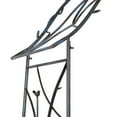 thumbnail image 5 of DecMode 103" Indoor Outdoor Arched Black Metal Bird Garden Arbor with Twisted Branches, 5 of 13