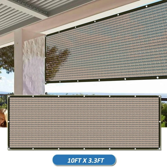Sun Shade Cloth with Grommets, Privacy Screen Pergola Mesh Cover,  90% UV Protection for Outdoor Canopy Patio Garden
