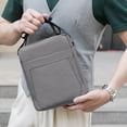 thumbnail image 4 of Bolso bandolera sencillo de un solo hombro para hombre en vertical gris, 4 of 6