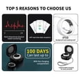 thumbnail image 4 of Anillo Inteligente Rastreador de Actividad y Salud, Modo Multi Deporte, Monitoreo de Sueño y Ritmo Cardíaco, Impermeable IP68, Larga Duración de Batería, con Estuche, para Hombres y Mujeres., 4 of 8