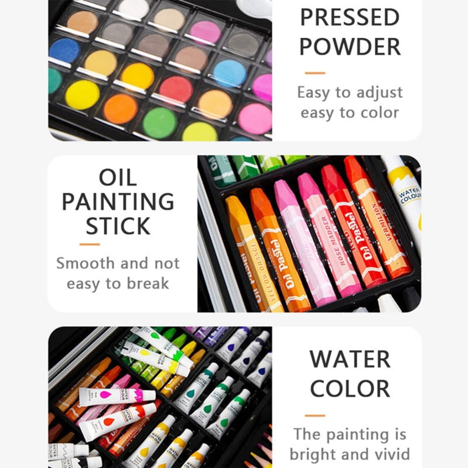 150PCS Art Drawing Set Kit For Kids Children Teens Adults Supplies Paint Pencil