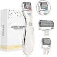 thumbnail image 1 of Electric Led Light Therapy Microneedle Derma Roller Skin Care Device-white, 1 of 5