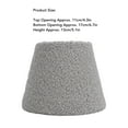 thumbnail image 6 of Plush Cloth Lamp Shade Replacement Decorative Soft Comfortable Cone Round Lamp Shade for E27 E14 Table Lamp Grey, 6 of 6