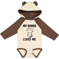 thumbnail image 3 of Inktastic My Nanny Loves Me Girl Grandchild Girls Long Sleeve Baby Bodysuit, 3 of 5