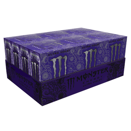 (24 Cans) Monster Energy Drink, Ultra Violet, 16 Fl (Best Monster Drink Flavor)