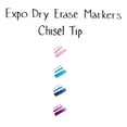 thumbnail image 4 of EXPO® Low-Odor Dry-Erase Markers, Chisel Point, Pastel Colors, Pack Of 4, 4 of 9