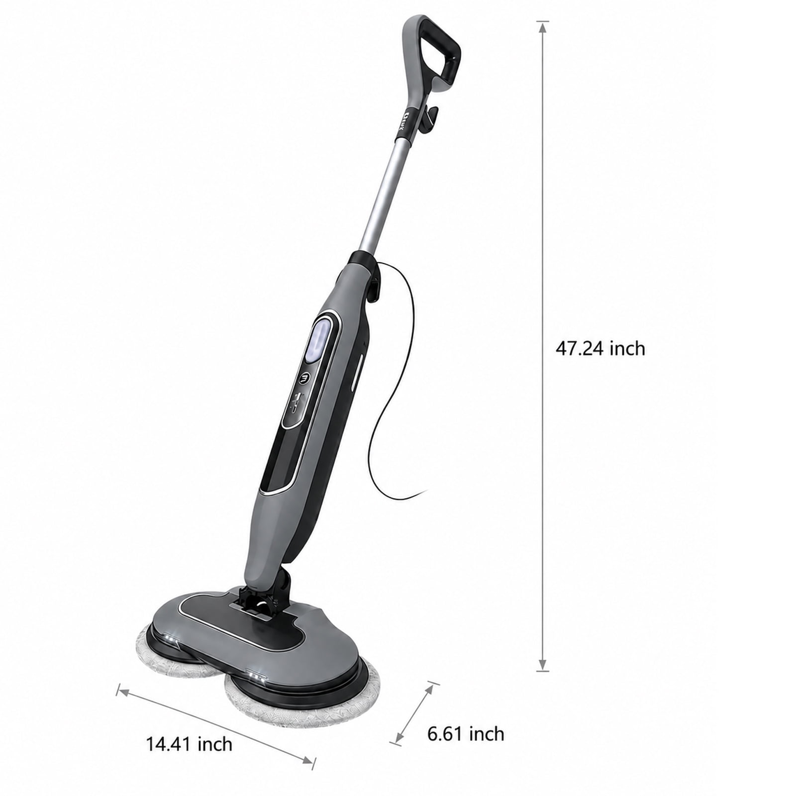 Alvantor Dual Steam Mop, All-in-One Hard Floor Steam Mop with 3 Steam Modes & LED Headlights, Lightweight for Home Tile Cleaning