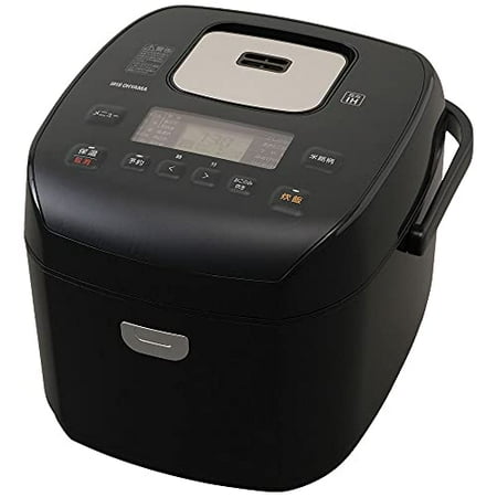 

Iris Ohyama Rice Cooker 10 Go 1 Box Pressure IH Type 40 Brands Separate Cooking Function Extra Thick Fire Pot Large Thermal Power Brown Rice Black RC-PD10-B 2) 2021 Model